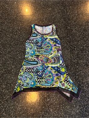 Women’s Paisley Print Tank Top - Multicolor